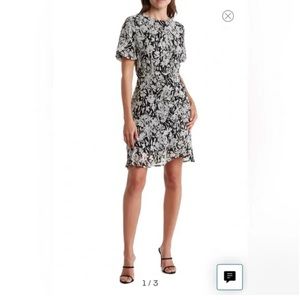 Sam Edelman Floral Puff Sleeve Ruched Dress Nordstrom
